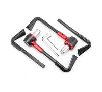 Motocycle Handbeschermers 1 Paio Protezioni Universali Le Parti Modifica Della Motocicletta 22 Mm Asta Protezione Freno Leva Frizione Moto(Red)