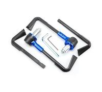 Motocycle Handbeschermers 1 Paio Protezioni Universali Le Parti Modifica Della Motocicletta 22 Mm Asta Protezione Freno Leva Frizione Moto(Blu)