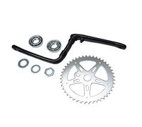 Motodak Pedaliera BMX Monoblocco 44dts d1/2 Argento (Set con cuscinetto)