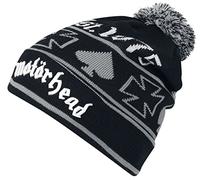 Motörhead Beanie Unisex Beanie Nero/Grigio 70% Poliammide, 30% Lana
