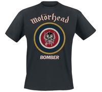 Motörhead Bomber Target Uomo T-Shirt Nero XL 100% Cotone Regular