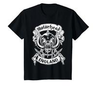 Motörhead England Crossed Swords Maglietta, Bambini, Nero, 2 Anni