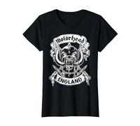 Motörhead England Crossed Swords Maglietta, Donna, Nero, XS