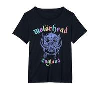 Motörhead England Maglietta, Donna Plus-Size, Nero, 2X
