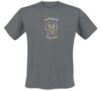 Motörhead England Rainbow Uomo T-Shirt Carbone 100% Cotone Regular