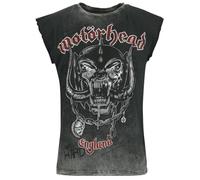 Motörhead England Uomo Canotta Grigio 100% Cotone Regular