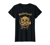Motörhead Everything Louder Forever Front Back Maglietta, Donna, Nero, XS