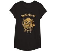 Motörhead Everything Louder Forever Front Back Maglietta, Ragazze, Nero, S