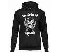 Motörhead Felpa Ufficiale Classic Logo. Felpa con Cappuccio Unisex in Cotone. vestibilità Regular per Adulto e Ragazzo S