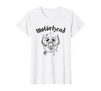 Motörhead - Flat Warpig White Maglietta, Donna, Bianco, XL