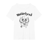 Motörhead - Flat Warpig White Maglietta, Donna Plus-Size, Bianco, 3X