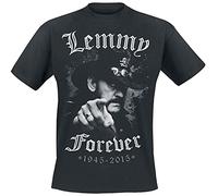 Motörhead Lemmy - Forever Uomo T-Shirt Nero 100% Cotone Regular