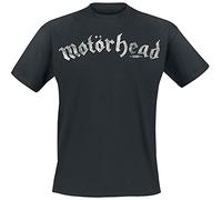 Motörhead Logo Uomo T-Shirt Nero 100% Cotone Regular