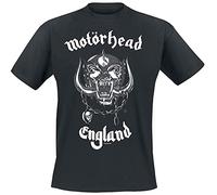 Motörhead - Motörhead England Uomo T-Shirt Nero 100% Cotone Regular