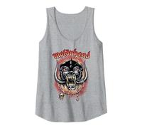 Motörhead Warpig Beast Canotta, Donna, Grigio Melange, S