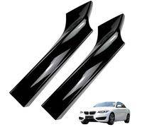 MOTOESCOT 1 paio di splitter per paraurti anteriore e laterale per bocchetta dell'aria, kit compatibile con BMW Serie 2 F22 F23 M Sport 2014-2019, fibra di carbonio e nero lucido (colore: nero lucido)