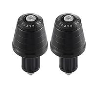 Motoforti 1 paio di tappi terminali per manubrio moto, 22 mm, in lega di alluminio, colore nero
