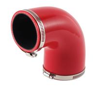 Motoforti Curva a Gomito in Silicone Rosso per Tubo 90°
