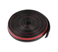 Motoforti Guarnizione Universale per Auto Guarnizione per Bordi Striscia Sigillante Autoadesiva per Finestra Porta Auto, 13Ft, Forma a Z, EPDM, Nero