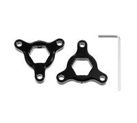 Motoforti Regolatori di precarico forcella CNC da 14mm in lega di alluminio nero per la maggior parte delle moto da corsa - Confezione da 2