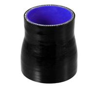 Motoforti Tubo riduttore dritto universale in silicone per raccordo tubo intercooler rinforzato a 4 strati, riduttore di aspirazione, tubo intercooler, 57mm-70mm, silicone, nero