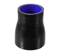 Motoforti Tubo riduttore dritto universale in silicone per raccordo tubo intercooler rinforzato a 4 strati, 45mm-57mm, colore nero