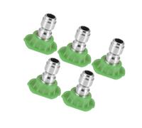 Motoforti Ugello spray universale per rondelle, connettore rapido, in acciaio inox, plastica, verde, 5 pezzi