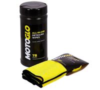 MotoGlo, dispenser di salviette per la pulizia e panno in microfibra universale