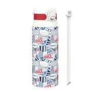 Ion8 Bottiglia termica 750 ml (24 oz) A tenuta stagna, senza BPA, tappo tripla chiusura, isolamento sottovuoto, MotoGP Street