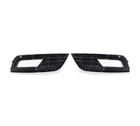 MOTOHIRO Chrome Black Honeycomb Mesh Car Paraurti anteriore Fendinebbia Griglia Cover Fit for Audi A4 B8.5 Standard Edition 2013-2016 Fendinebbia Griglia Griglia dei fendinebbia (Size : Black)