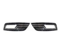 MOTOHIRO Chrome Black Honeycomb Mesh Car Paraurti anteriore Fendinebbia Griglia Cover Fit for Audi A4 B8.5 Standard Edition 2013-2016 Fendinebbia Griglia Griglia dei fendinebbia (Size : Chrome Black