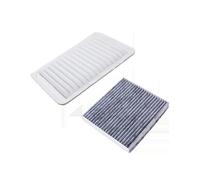MOTOHIRO Filtro aria abitacolo motore auto Filtro aria carbone attivo abitacolo auto for Toyota for Corolla Matrix 2009-2018 Kit filtro aria motore 17801-0T030 Filtri dell'aria abitacolo (Size : Carb