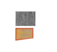 MOTOHIRO Filtro Aria auto Filtro Abitacolo for Nissan X-Trail T31 2007-2015 for QASHQAI J10 2007-2013 1.6L 2.0L Modello 16546-JD20A 27277JN20A Filtri dell'aria abitacolo (Size : 2 Pcs Filter Set)