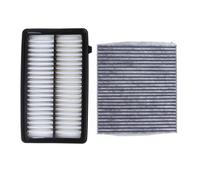 MOTOHIRO Filtro dell'aria Filtro abitacolo 17220-5M1-H00 for Jade 1.8L 1.5T Modello 2013-2022 Accessori for auto Set di filtri Filtri dell'aria abitacolo (Size : 2 pcs Filter)