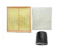 MOTOHIRO Set filtri auto filtro aria + filtro abitacolo + filtro olio + filtro carburante ZT60015 BNBK113196A LPW100180 for Zotye T600 1.5T 2013-2017 Filtri dell'aria abitacolo (Size : Filter 3 set)