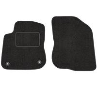 Motohobby Tappetini adatti per Peugeot, nero, 2 pezzi