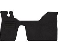 Motohobby Tappetini per Renault Master II, colore nero, 1 pezzo | Tappetini per auto su misura, antiscivolo, protezione dallo sporco, per tutti i giorni, Lux Velour