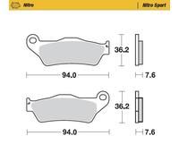Pastiglie freno Nitro Sport MOTO-MASTER Metallo sinterizzato 093022