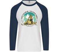 Motoneve Don'T Follow Me Funny Uomo L/S Baseball T-Shirt