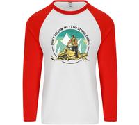 Motoneve Don'T Follow Me Funny Uomo L/S Baseball T-Shirt