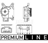 motoposizionatore ventole per volkswagen audi mahle code oe 6R0907511C