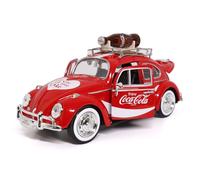Motor city classics VW Beetle 1966 in scala 1:24 con bottiglia sul ripiano superiore