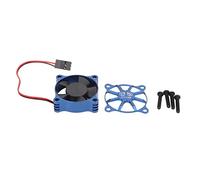 Motor Cooling Fan 35x35mm Aluminium Alloy High Performance Fast Cooling RC Car ESC Cooling Fan With Protective Cover For 1/10 1/12 1/8 RC Models (Blu scuro)