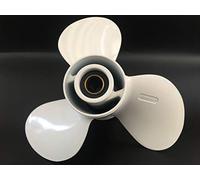 Motor de barco Motor de aluminio Hélice 9 7/8x10 1/2-F Compatible con Yamaha Parsun Hidea Powertec 20HP 25HP 30HP Motores fuera borda 664-45945-00-EL 664-45945-00-00 F25-04080000 9 7/8 x 10 1/2 F