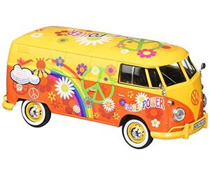 Motor Max 1:24 scale VW Type 2 (T1) Delivery Van "Flower Power"