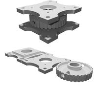 Motor Mount for Dremel CNC Z-Axis - Dual Plate Adjustable Design