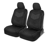 Motor Trend Coprisedili anteriori in ecopelle super sport, colore grigio, design moderno, bicolore, facili da installare, protezioni per interni per auto, camion, furgoni e SUV