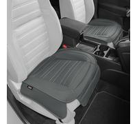 Motor Trend Coprisedili per auto, camion, SUV, confezione da 2, in ecopelle, colore grigio, imbottiti, con tasche portaoggetti, coprisedili interni di alta qualità
