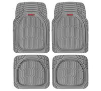 Motor Trend Flextough Tortoise - Heavy Duty tappetini in Gomma per Auto SUV furgoni e Camion - Tutte Le Condizioni Meteo Protezione - Piatto Profondo (Nero)
