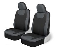Motor Trend M224 Coprisedili per auto in tessuto di alta qualità con simmetria del diavolo, grigio antracite, protezione interna in poliestere